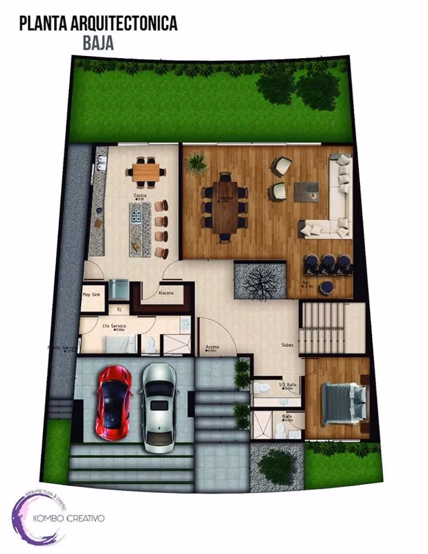 ¿Cómo se dividen las áreas de una casa?