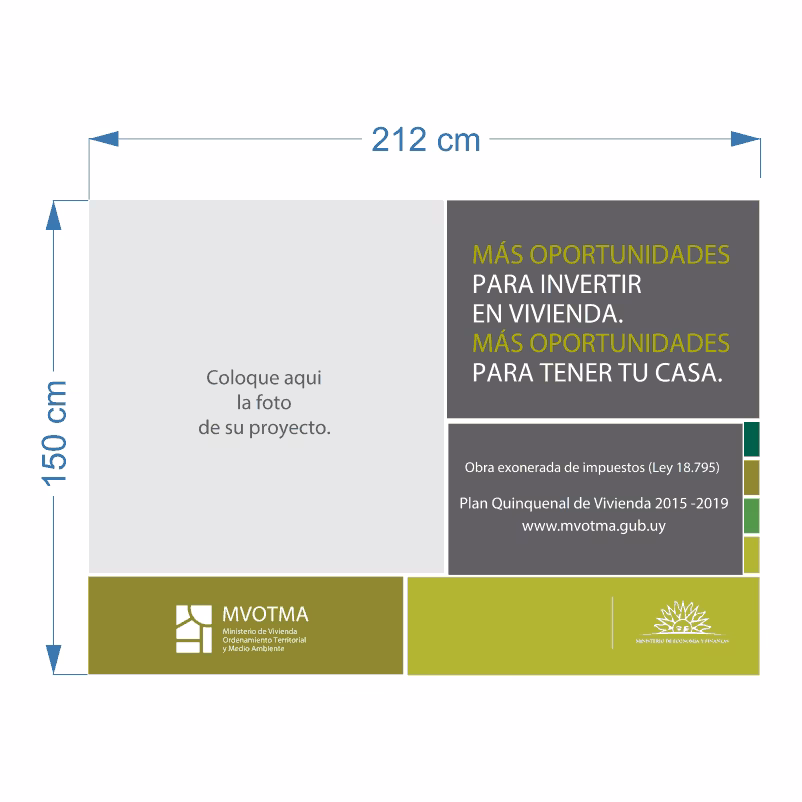 ¿Qué debe tener un cartel de obra?