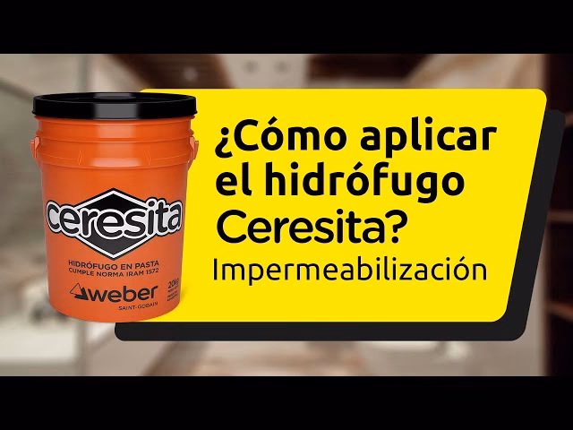 ¿Para qué se utiliza la ceresita en la construcción?