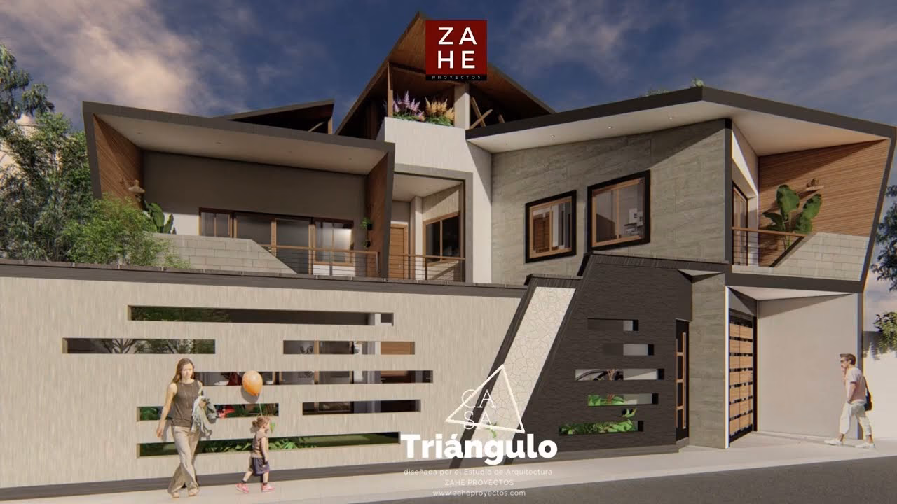 ¿Cómo se llaman las casas con forma de triángulo?