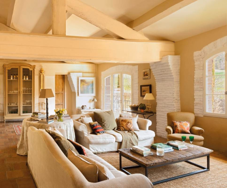 ¿Cómo se llama un techo con vigas a la vista?