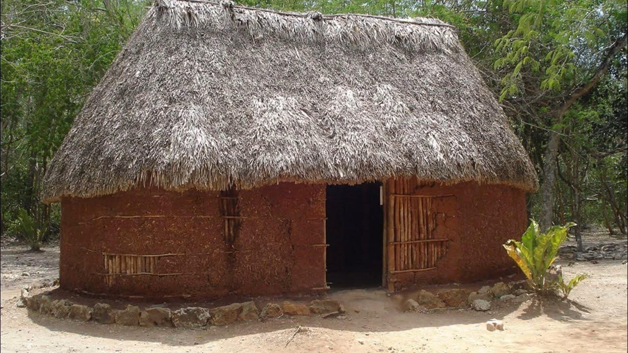 ¿Con qué construían los mayas sus casas?