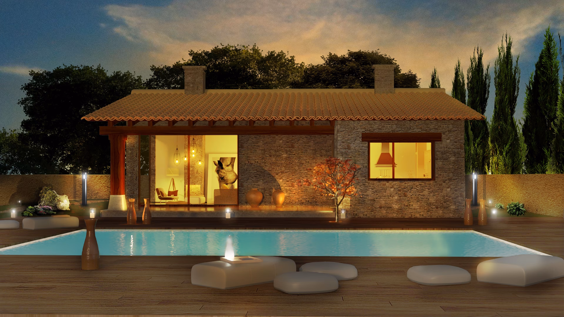 ¿Cómo es la casa rústica?