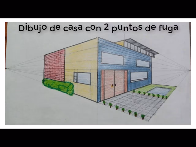 ¿Cómo se llama la perspectiva que tiene dos puntos de fuga?