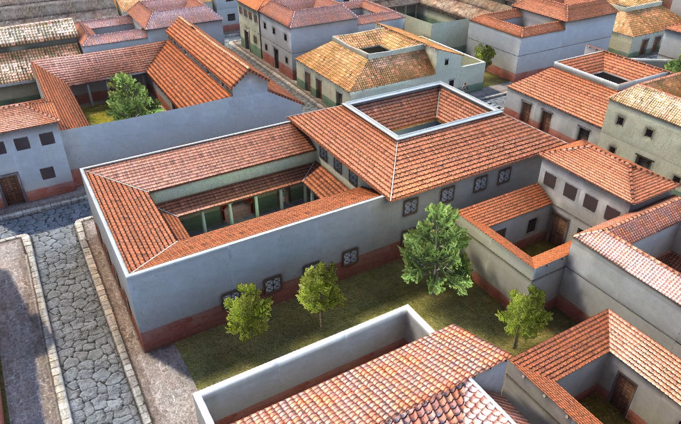 ¿Qué tipo de construcciones había en la antigua Roma?