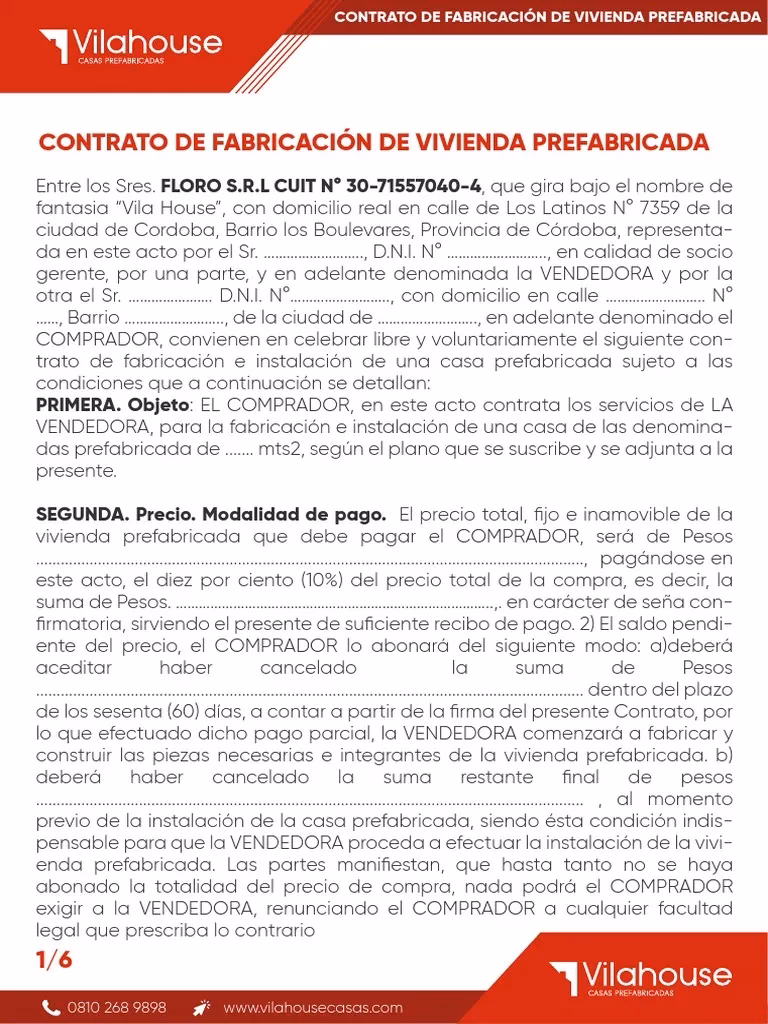 ¿Cómo elaborar un contrato de compraventa de una casa?