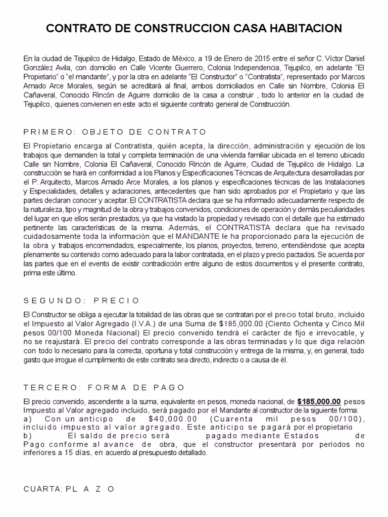 ¿Qué es un contrato de casa habitación?