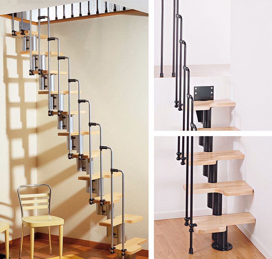 ¿Cuáles son los 3 tipos de escaleras?