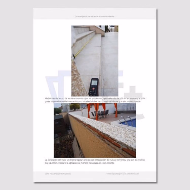 ¿Qué debe contener un informe técnico de obra?