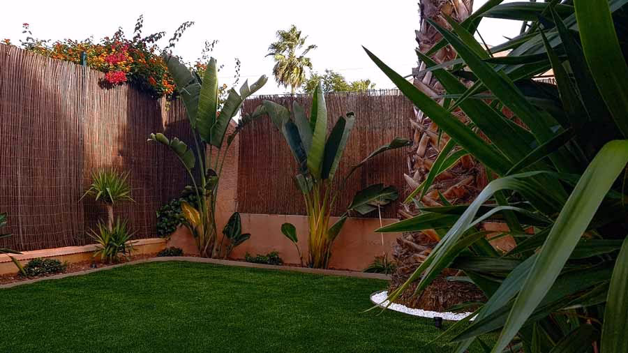 ¿A qué distancia de la casa debe estar el jardín?