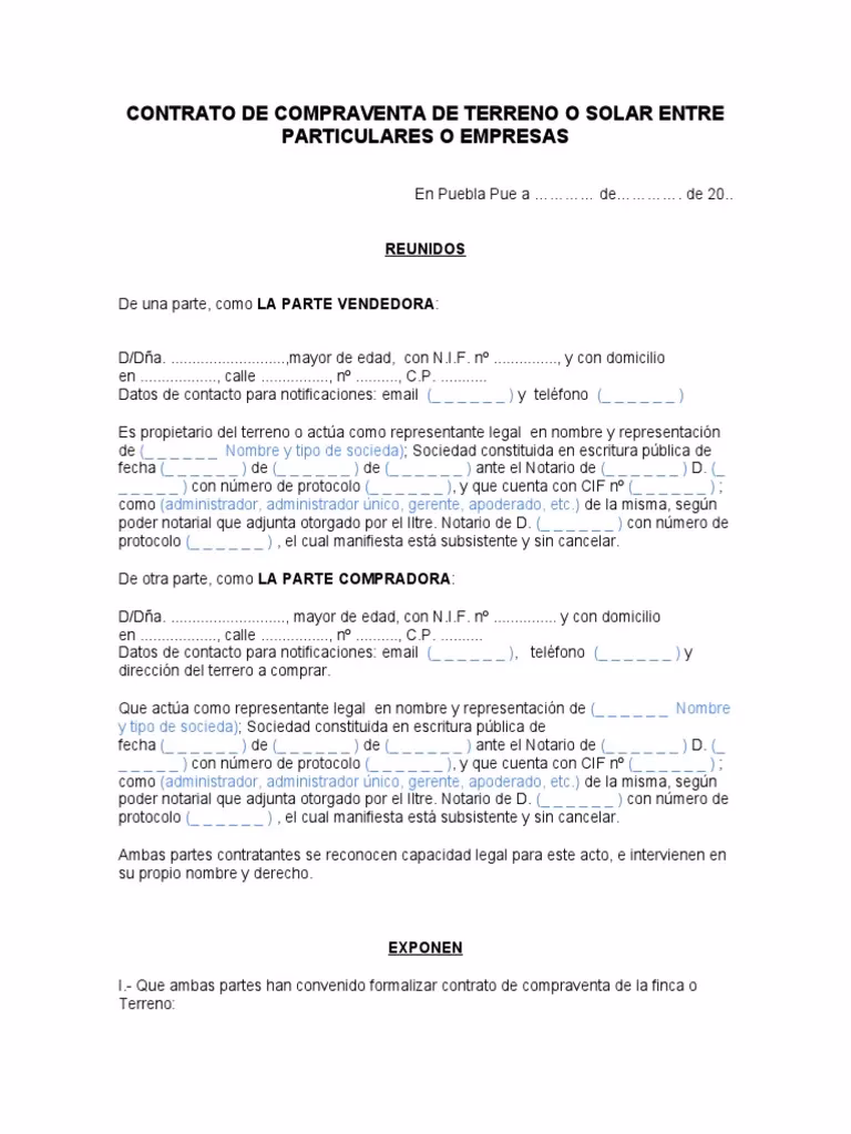 ¿Cómo hacer un contrato de promesa de compraventa de un terreno?