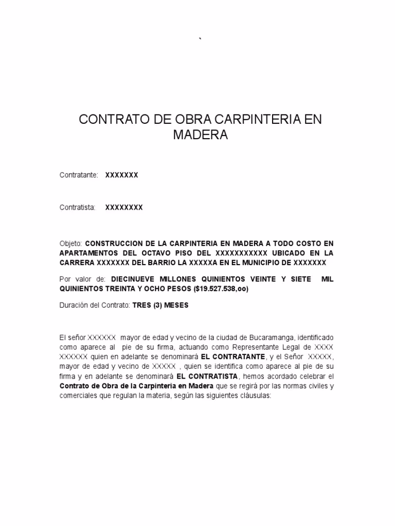 ¿Cómo hacer un contrato de servicios de construcción?