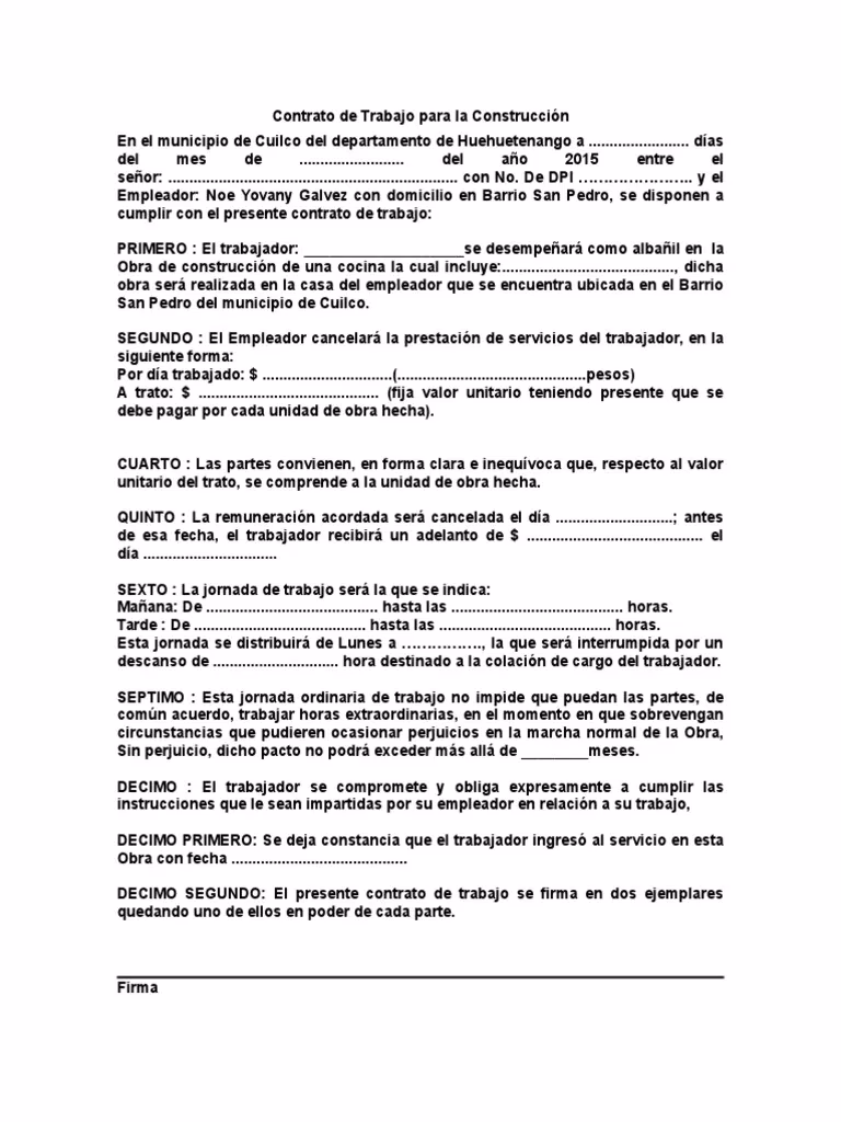 ¿Qué pasa si no se cumple un contrato de construcción?