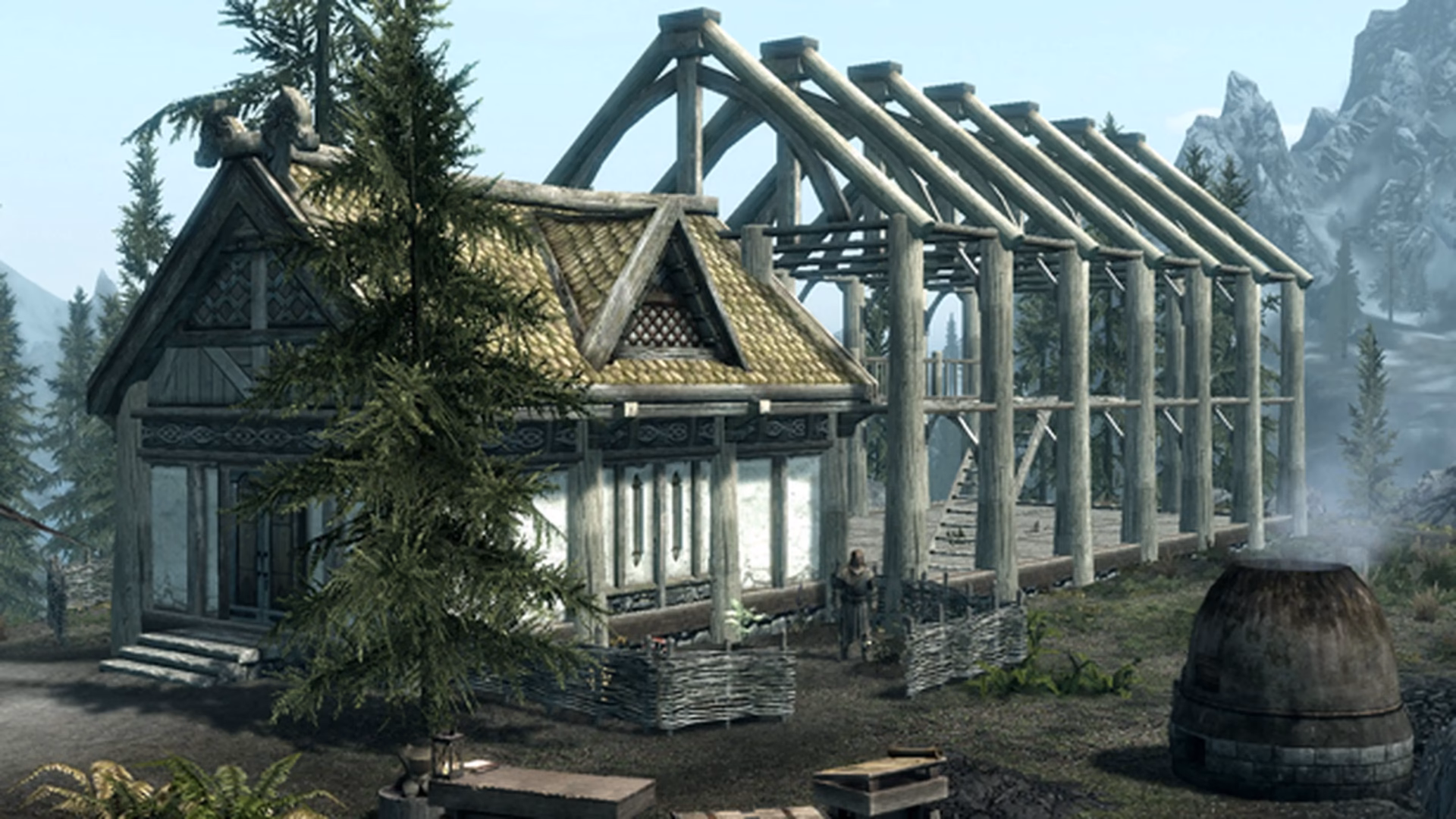 ¿Dónde comprar materiales de construcción en Skyrim?