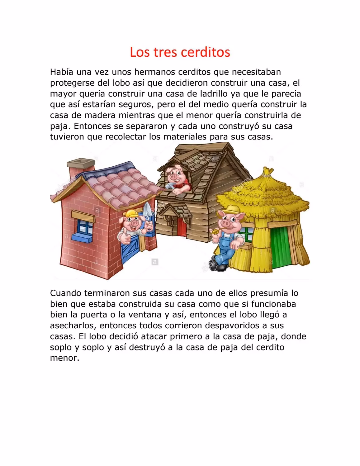 ¿Cómo se llama el cerdito que construyó la casa de madera?